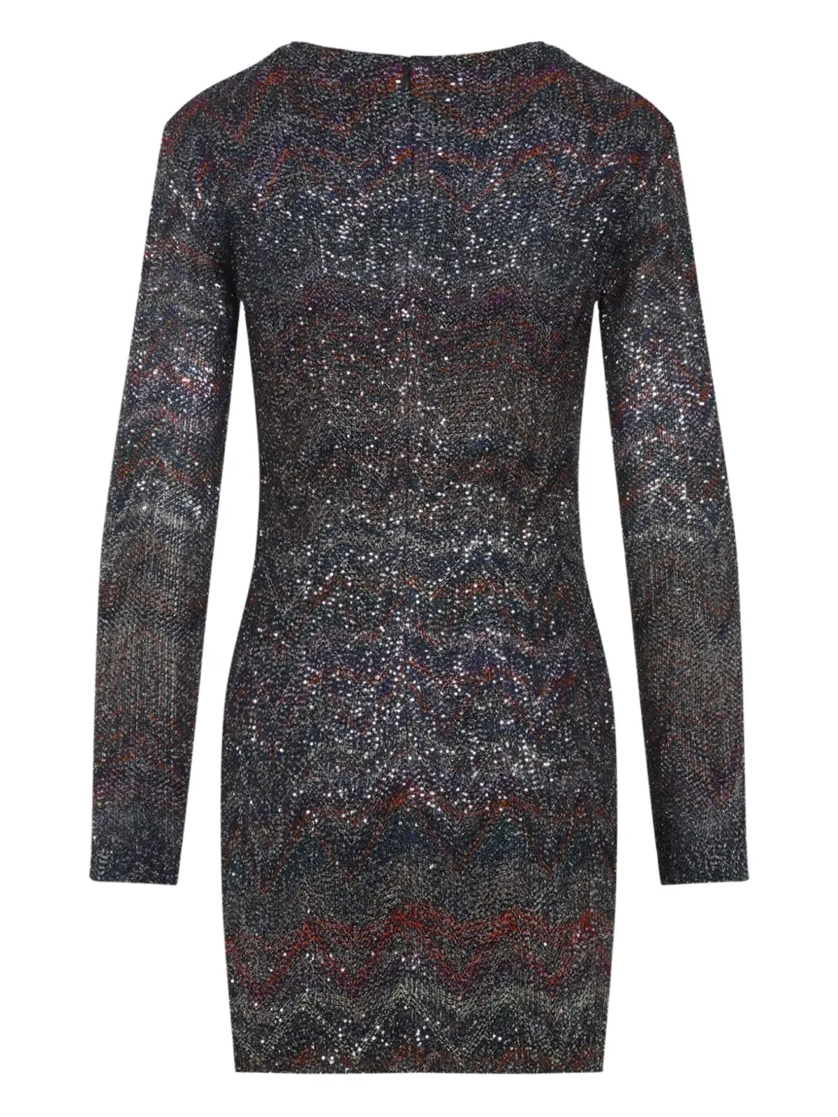 Missoni ジグザグニット・スパンコール付きミニドレス - 画像2