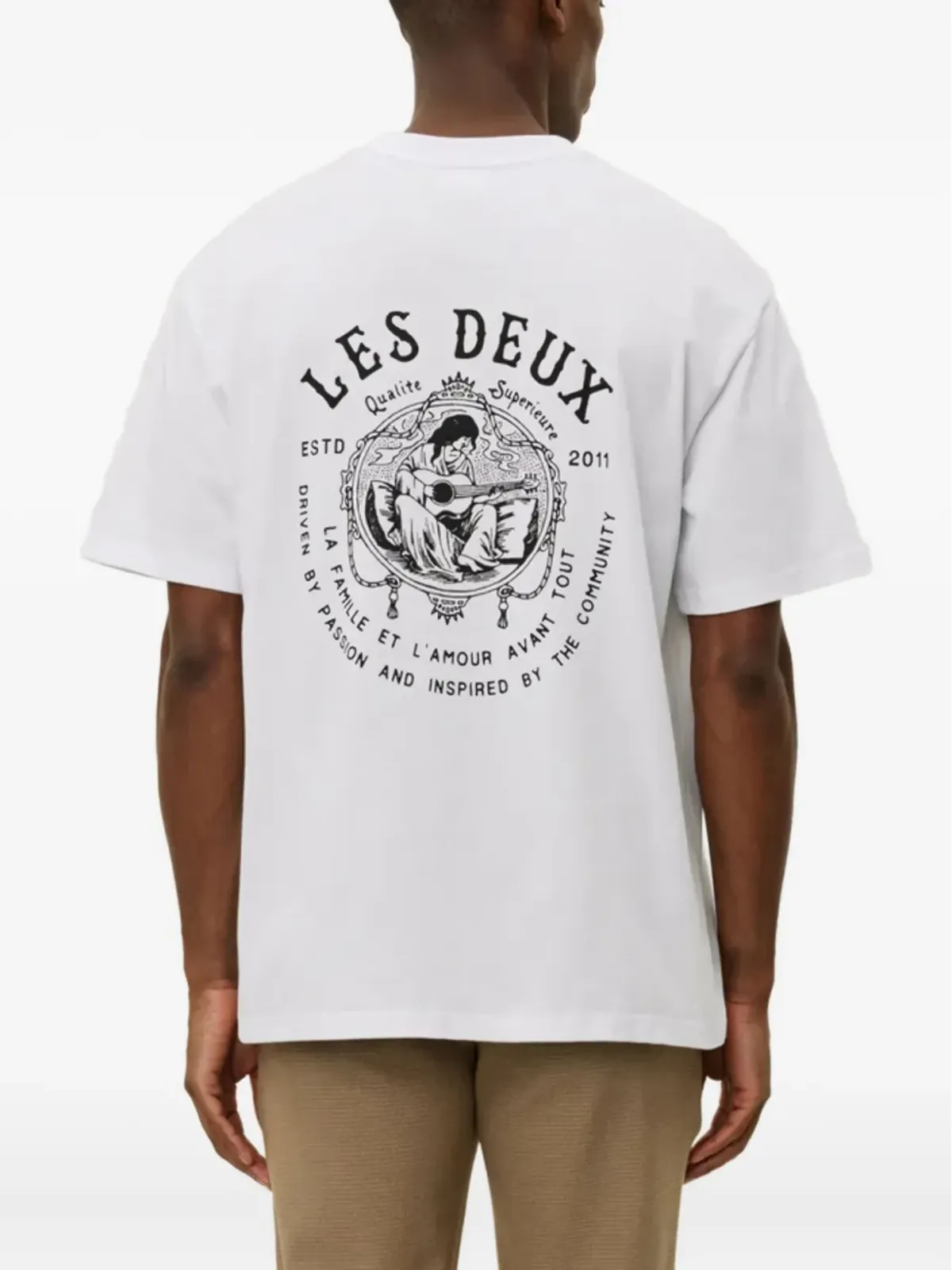 Les Deux パッション バックプリント グラフィック Tシャツ - ホワイト - 画像4