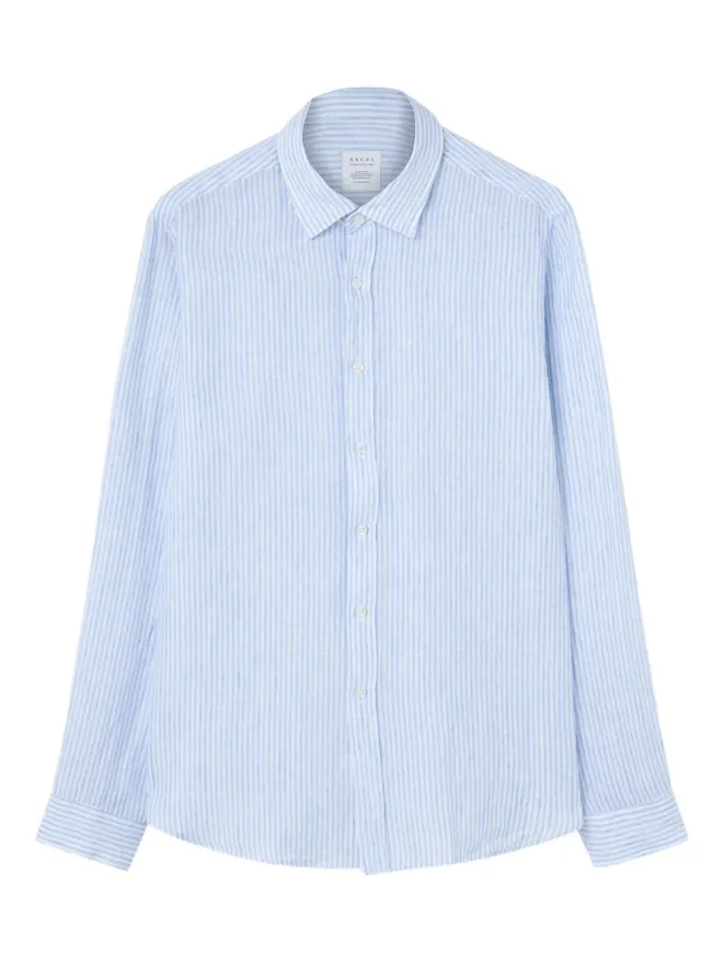 Xacus Xacus ストライプリネンシャツの商品画像