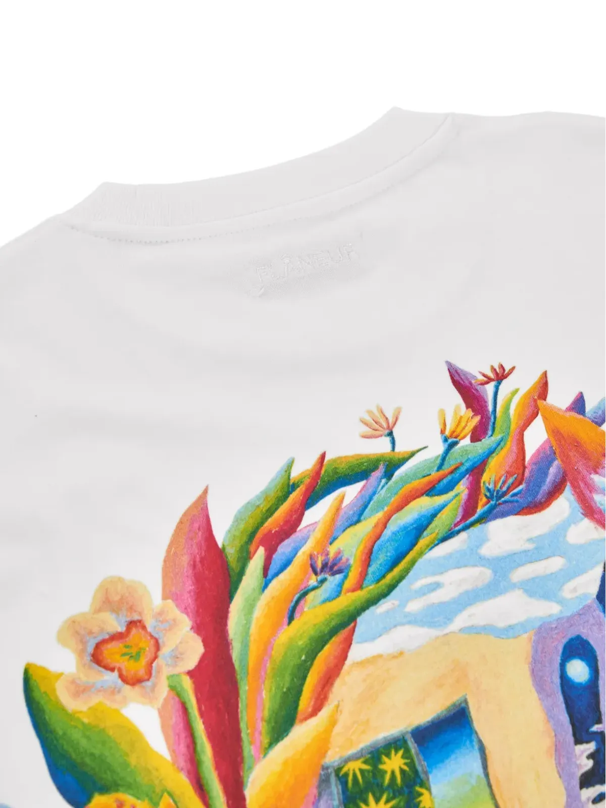 FLÂNEUR Passage Of Time プリントTシャツ（ホワイト） - 画像3