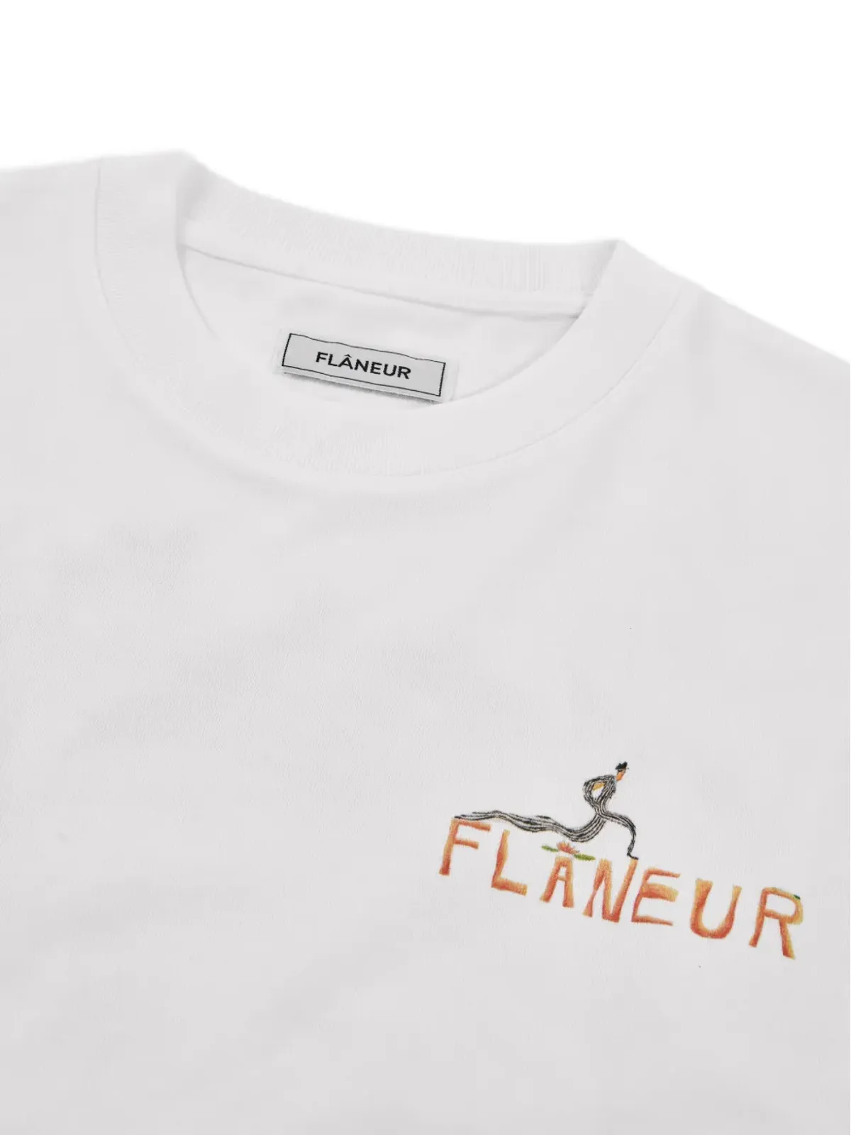 FLÂNEUR Passage Of Time プリントTシャツ（ホワイト） - 画像4