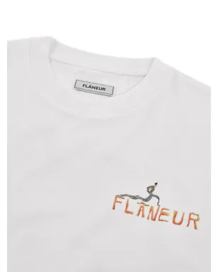 FLÂNEUR Passage Of Time プリントTシャツ（ホワイト） - サムネイル4