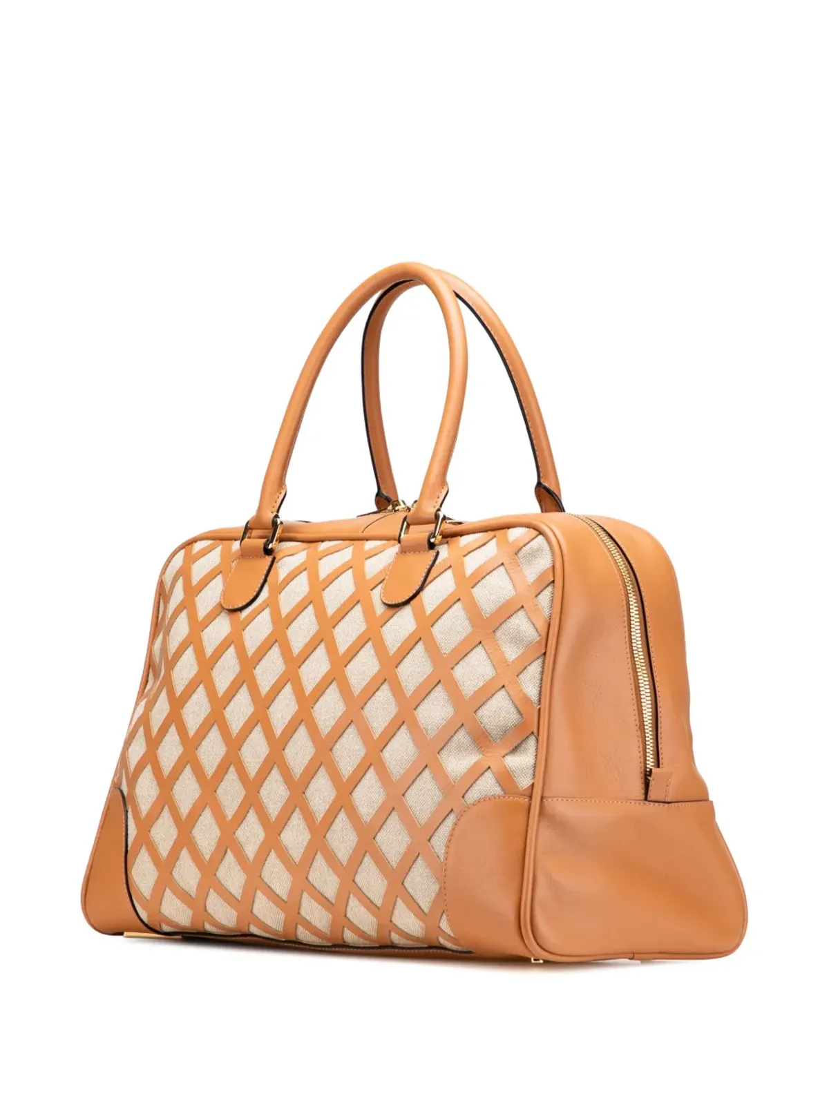 Loewe Pre-Owned アマゾナ トラベルバッグ ブラウン - 画像3