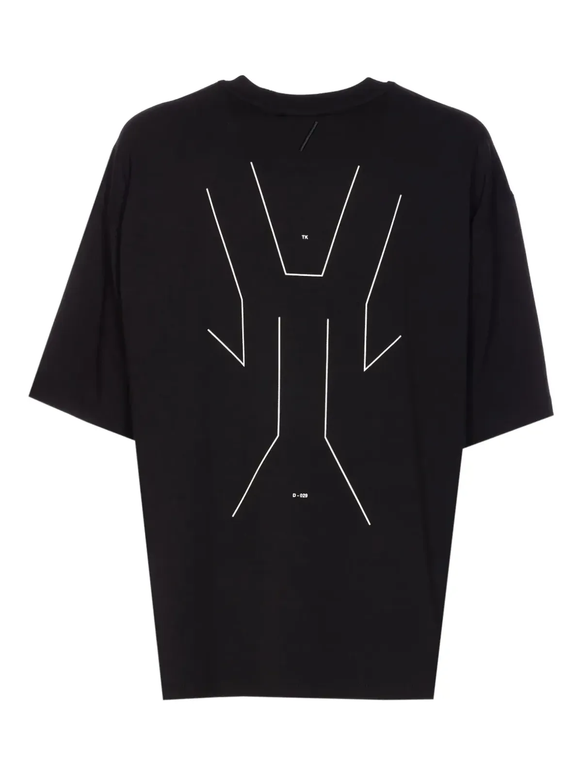 Thom Krom バックプリント クルーネック Tシャツ - 画像2