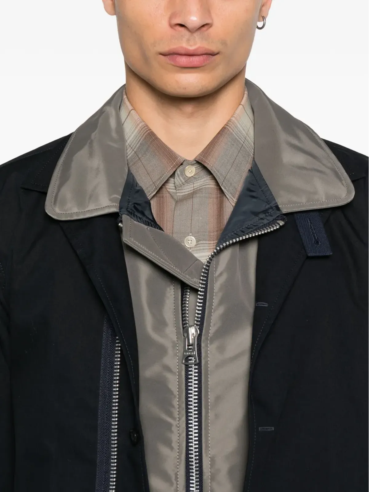 sacai オックスフォード ナイロンコットンジャケット - 画像5