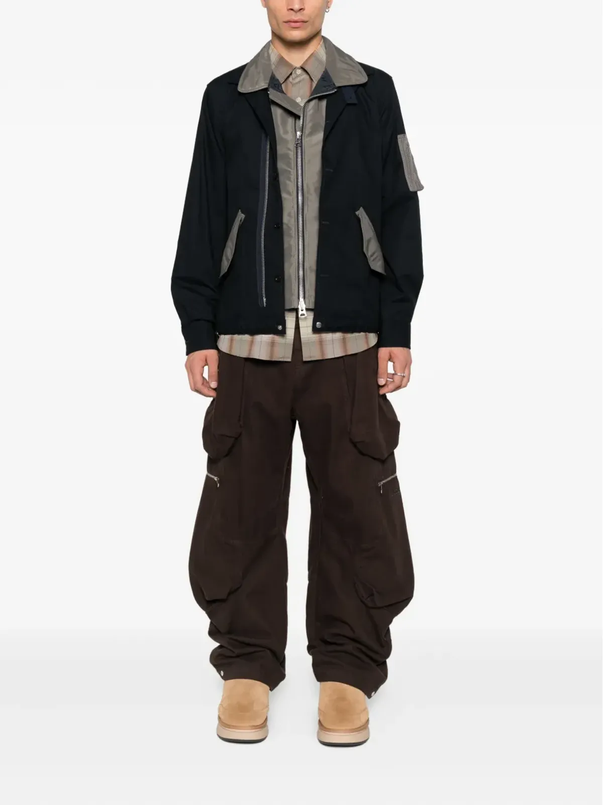 sacai オックスフォード ナイロンコットンジャケット - 画像2