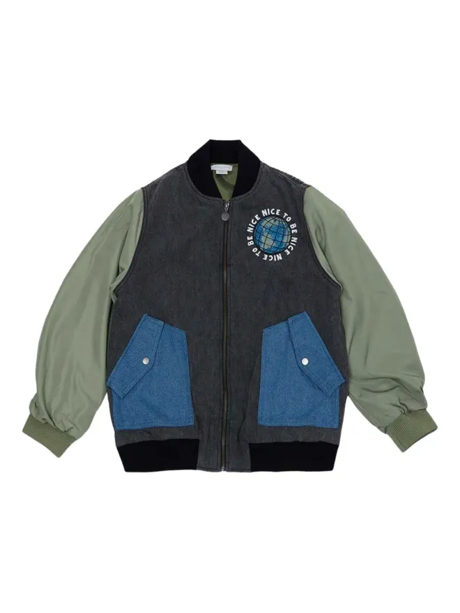 Stella McCartney Kids Stella McCartney Kids パネル付きボンバージャケットの商品画像