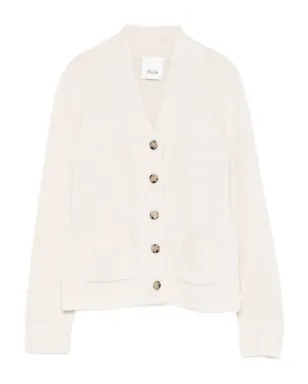 Allude ボタン詳細パッチポケット付きカーディガン - サムネイル1