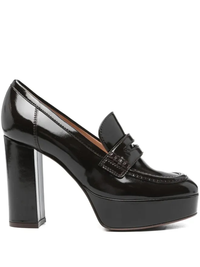 Gianvito Rossi Gianvito Rossi パテントレザー・プラットフォーム ローファーの商品画像