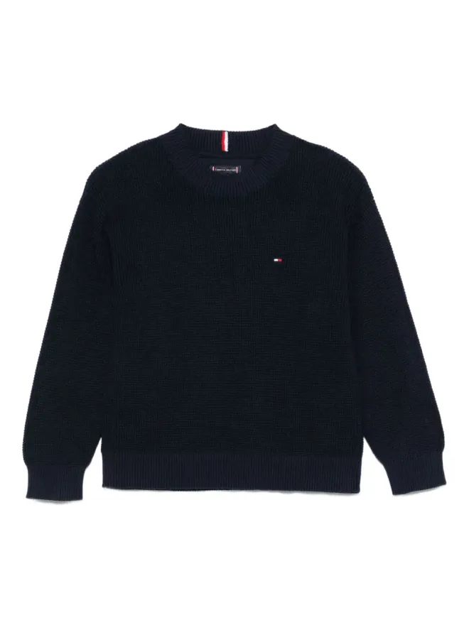 Tommy Hilfiger Junior Tommy Hilfiger Junior ロゴディテール コットンセーターの商品画像