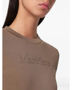 Max Mara ロゴ刺繍 Tシャツ ブラウン - サムネイル5