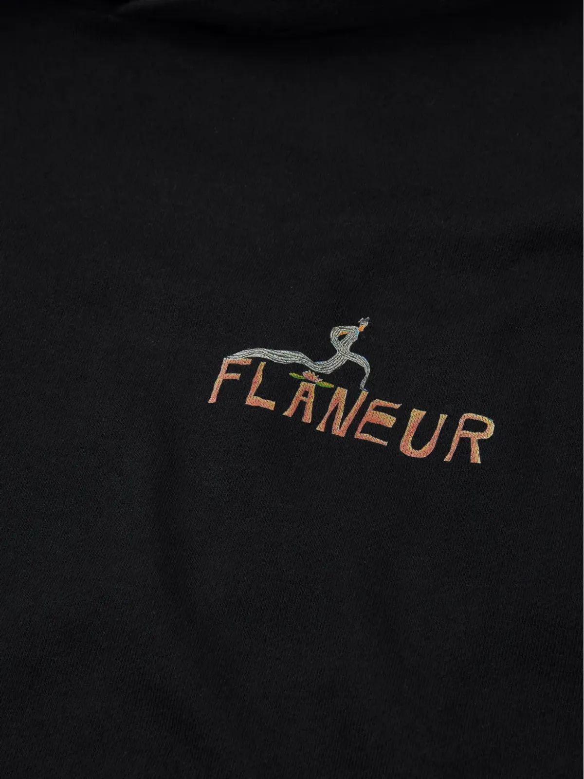 FLÂNEUR 刺繍グラフィックフーディ - 画像3