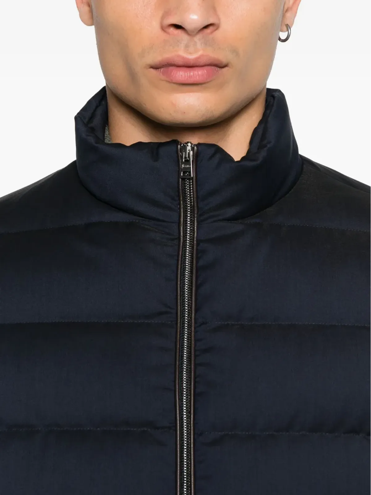 Herno パッド入りジップフロントジャケット - ブルー - 画像5