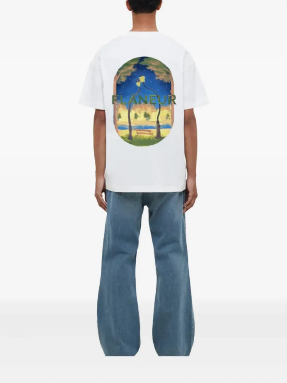 FLÂNEUR バックプリント グラフィック Tシャツ - 画像2