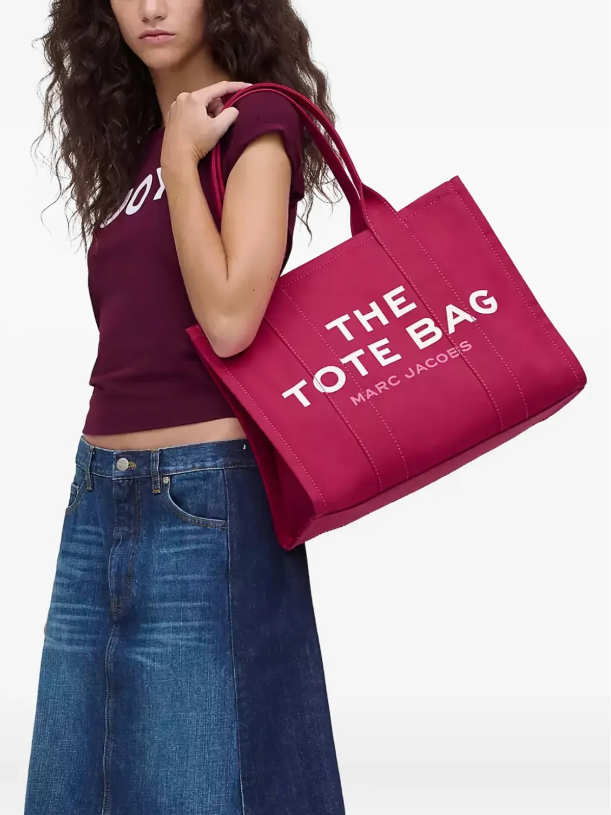 Marc Jacobs 大ロゴプリント トートバッグ - 画像2