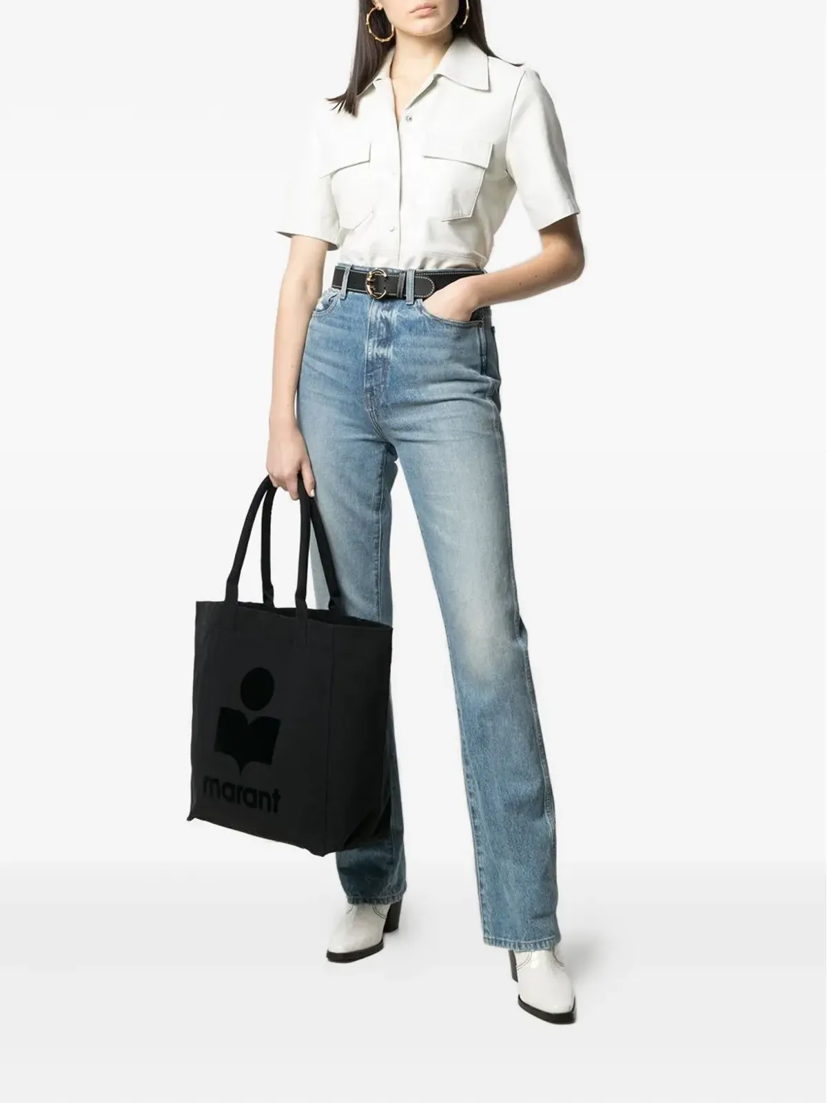 ISABEL MARANT ロゴディテール トートバッグ - 画像2