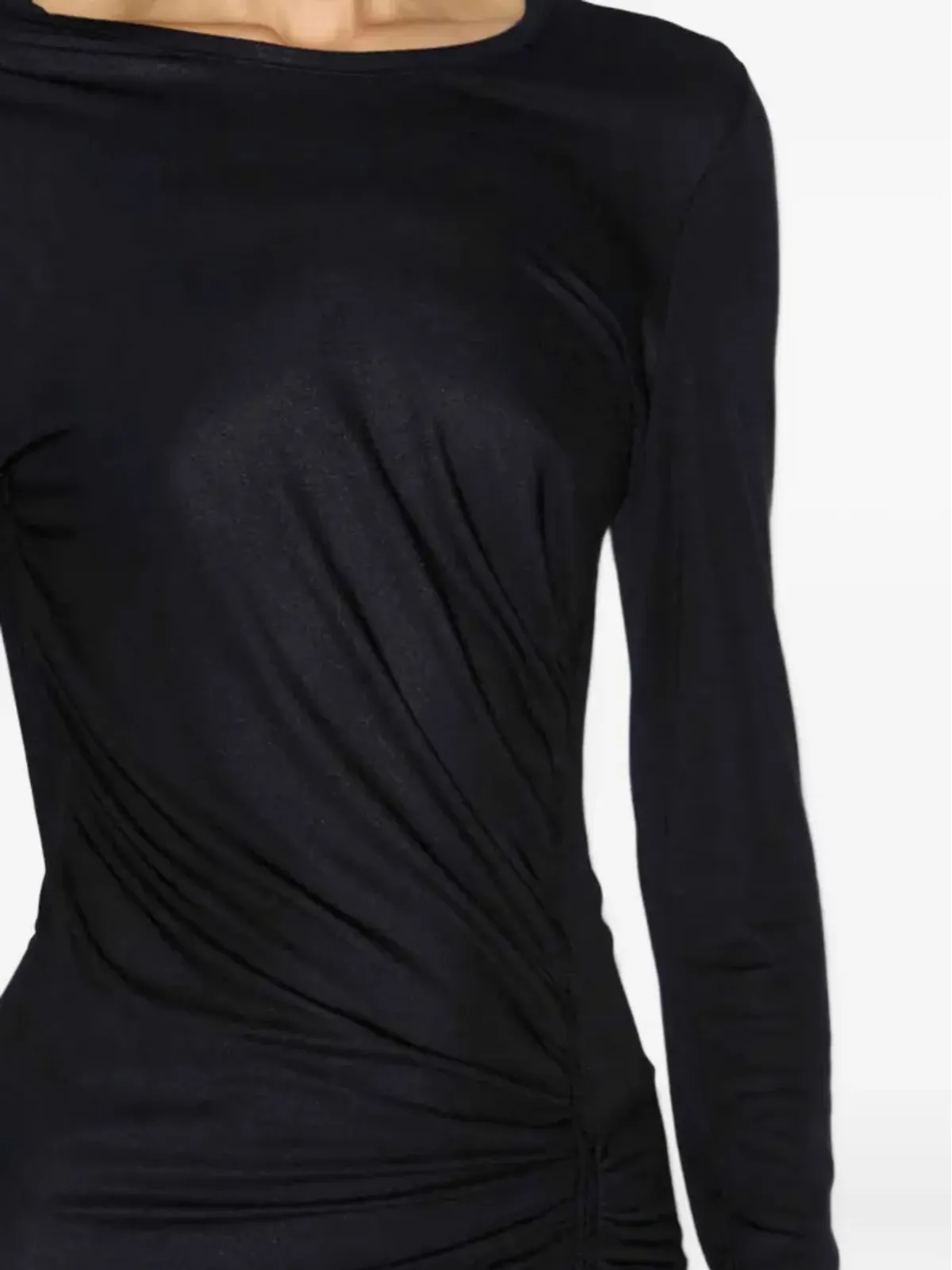 ISABEL MARANT サイドギャザー入り長袖ミディドレス - 画像4