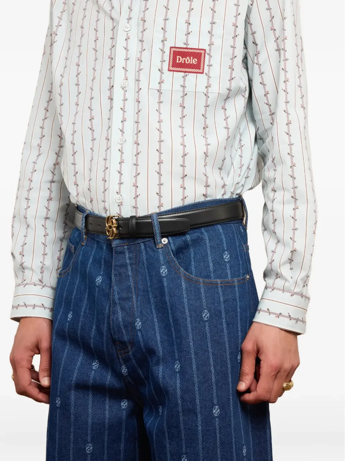 Drôle De Monsieur Fleurs Tressées shirt - 画像3