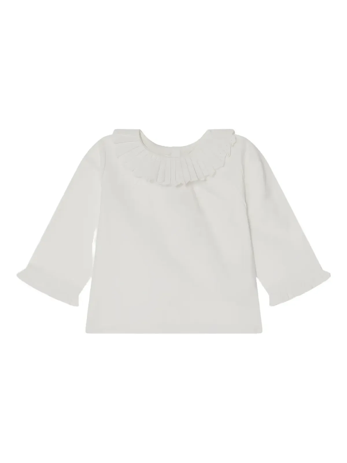Bonpoint プリーツ襟の長袖Tシャツ - 画像1