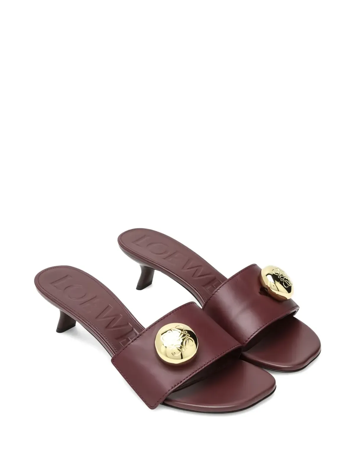 LOEWE ペブル付きレザーサンダル - 画像2