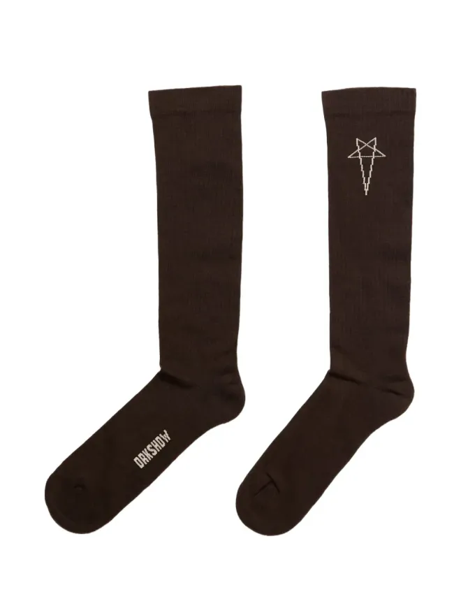 Rick Owens DRKSHDW Rick Owens DRKSHDW ペンタグラムニーハイソックスの商品画像
