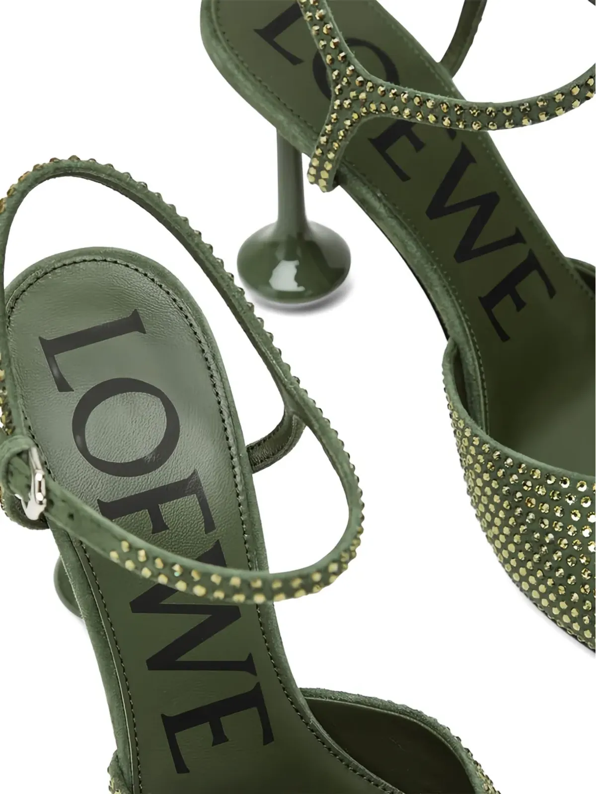 LOEWE トイクリスタルエンブリッシュド パンプス - 画像4