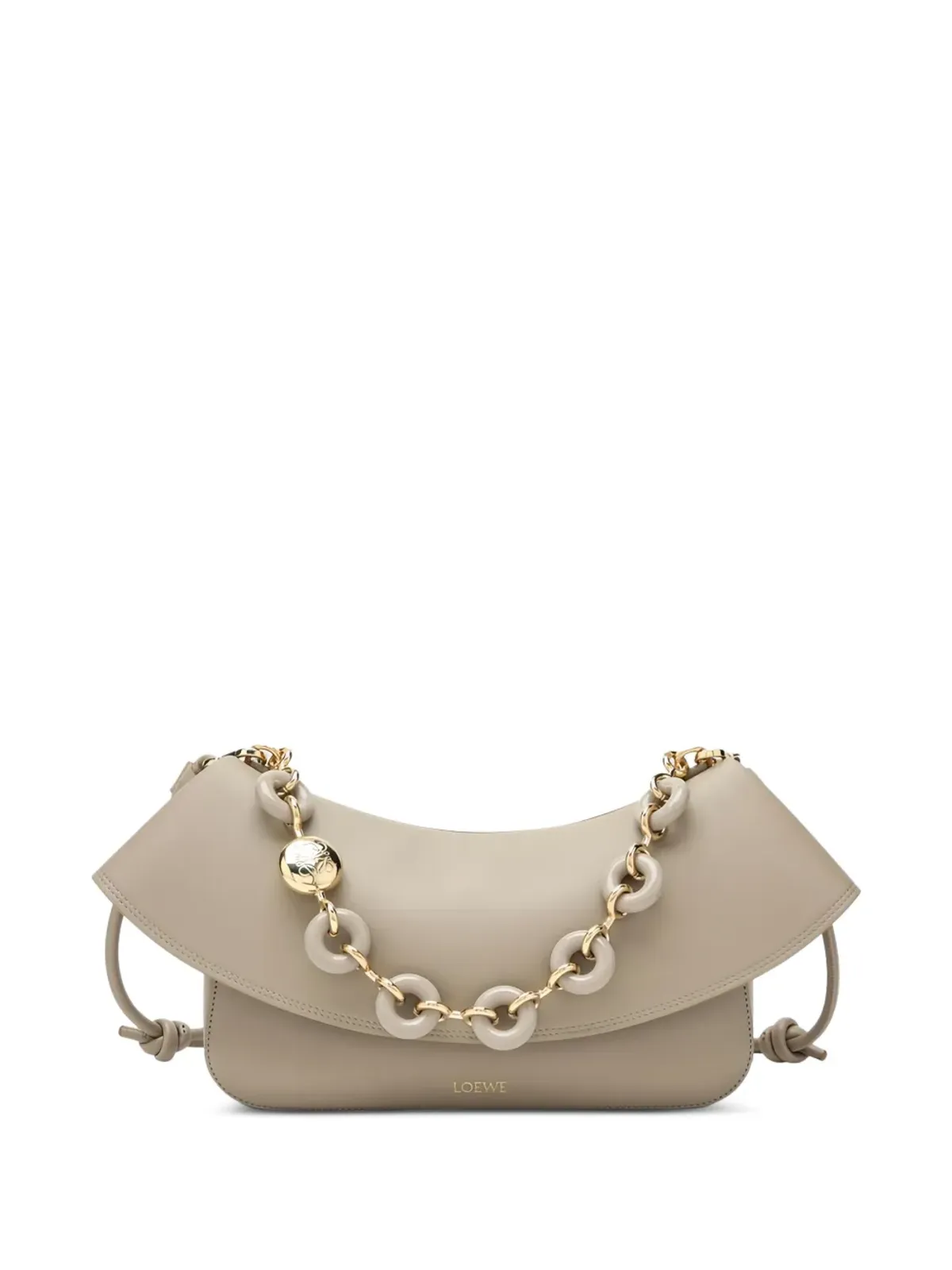 LOEWE Ola チェーン装飾フラップショルダーバッグ - 画像1