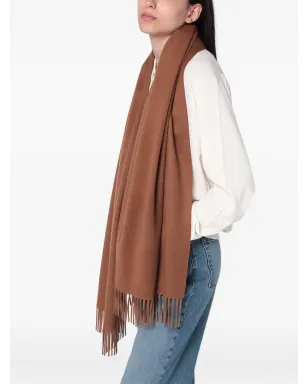 Max Mara 刺繍ロゴ・フリンジエッジ付きスカーフ - サムネイル4