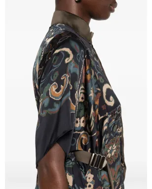 sacai ペイズリープリント レイヤード ミディドレス - サムネイル5