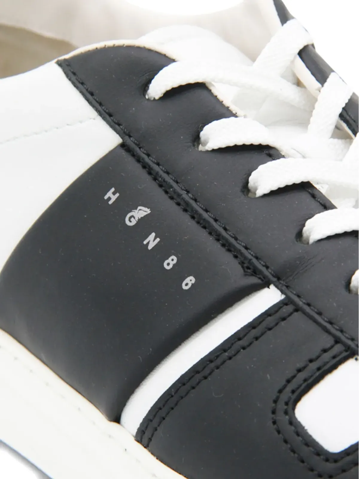 Hogan レザーパネルドスニーカー - 画像3