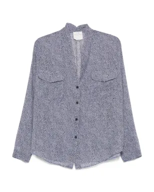 Forte Forte printed pocket shirt - Blue - サムネイル1