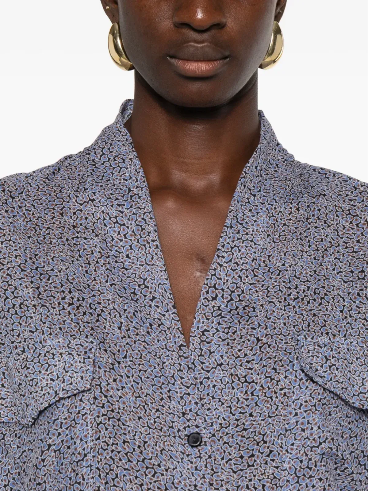 Forte Forte printed pocket shirt - Blue - 画像5