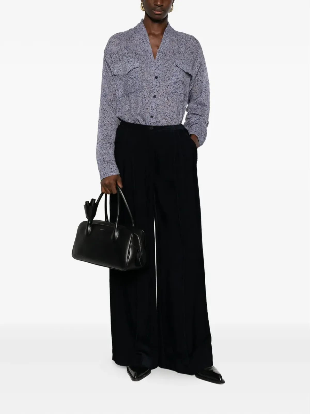 Forte Forte printed pocket shirt - Blue - 画像2