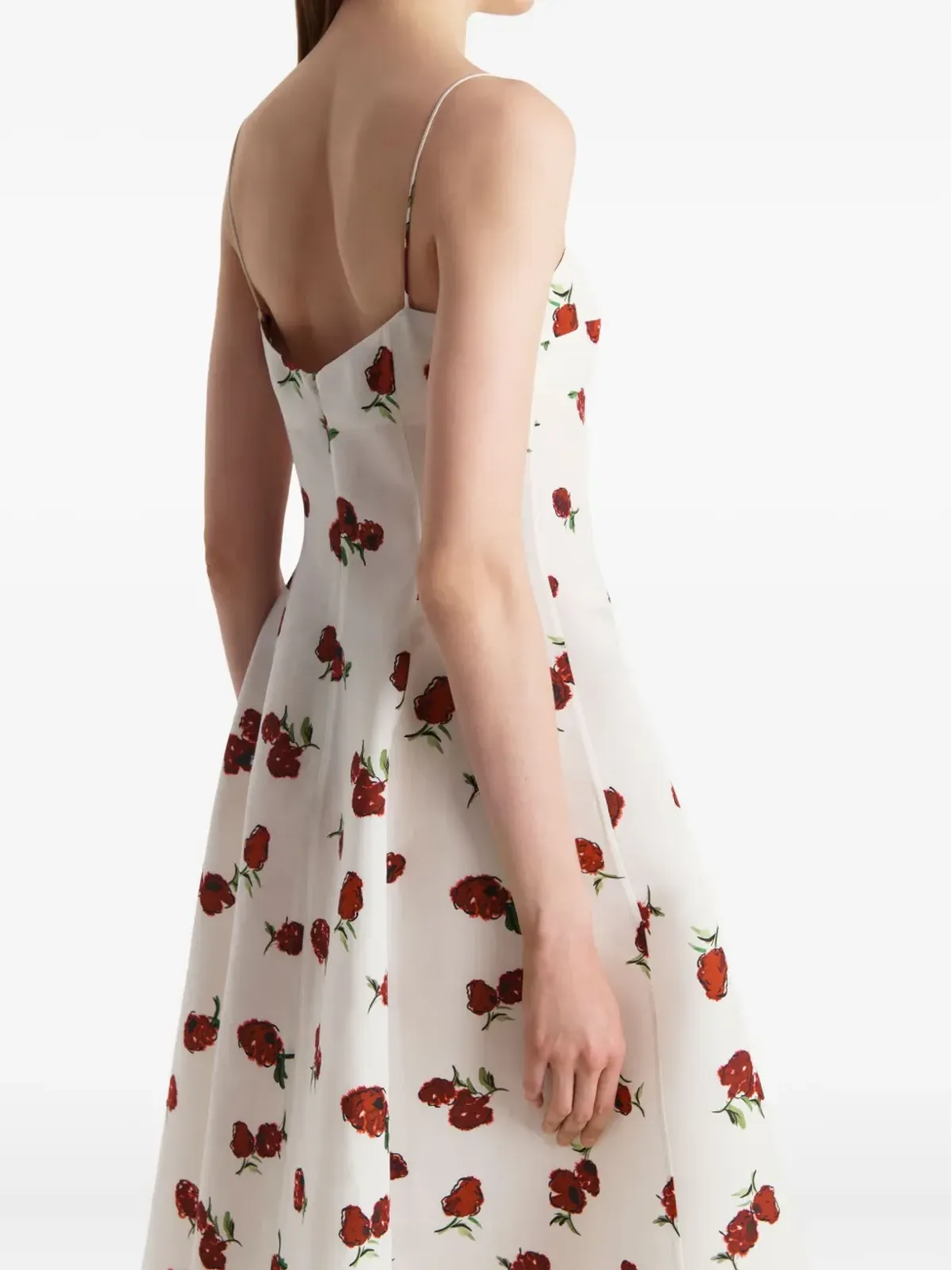 KHAITE Isabella floral-print midi dress - Neutrals - 画像5