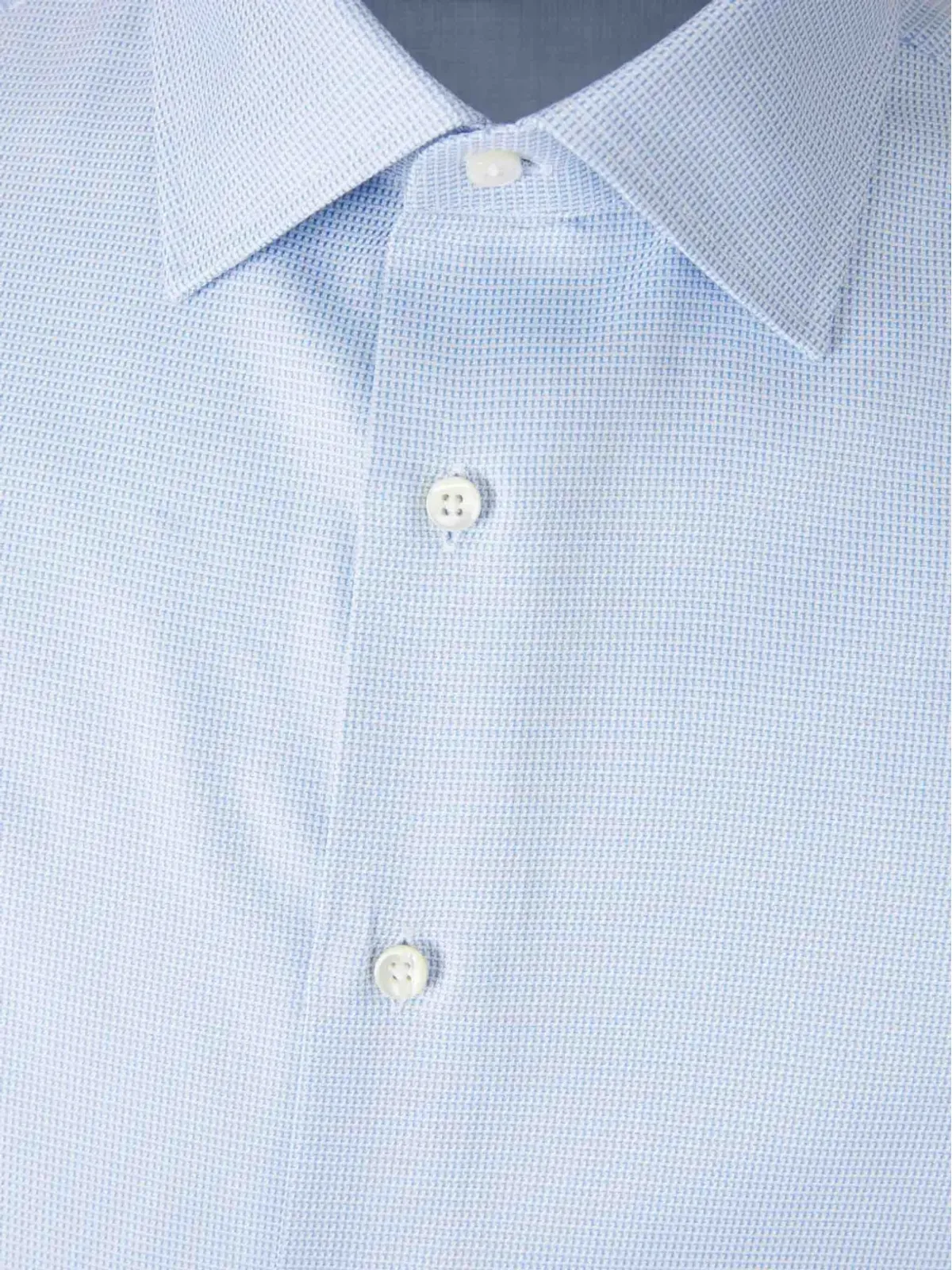 Canali テクスチャードボタンカフシャツ - 画像3