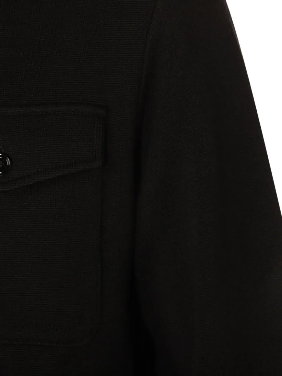 Lardini ブラックの胸ポケット付きウールジャケット - 画像3