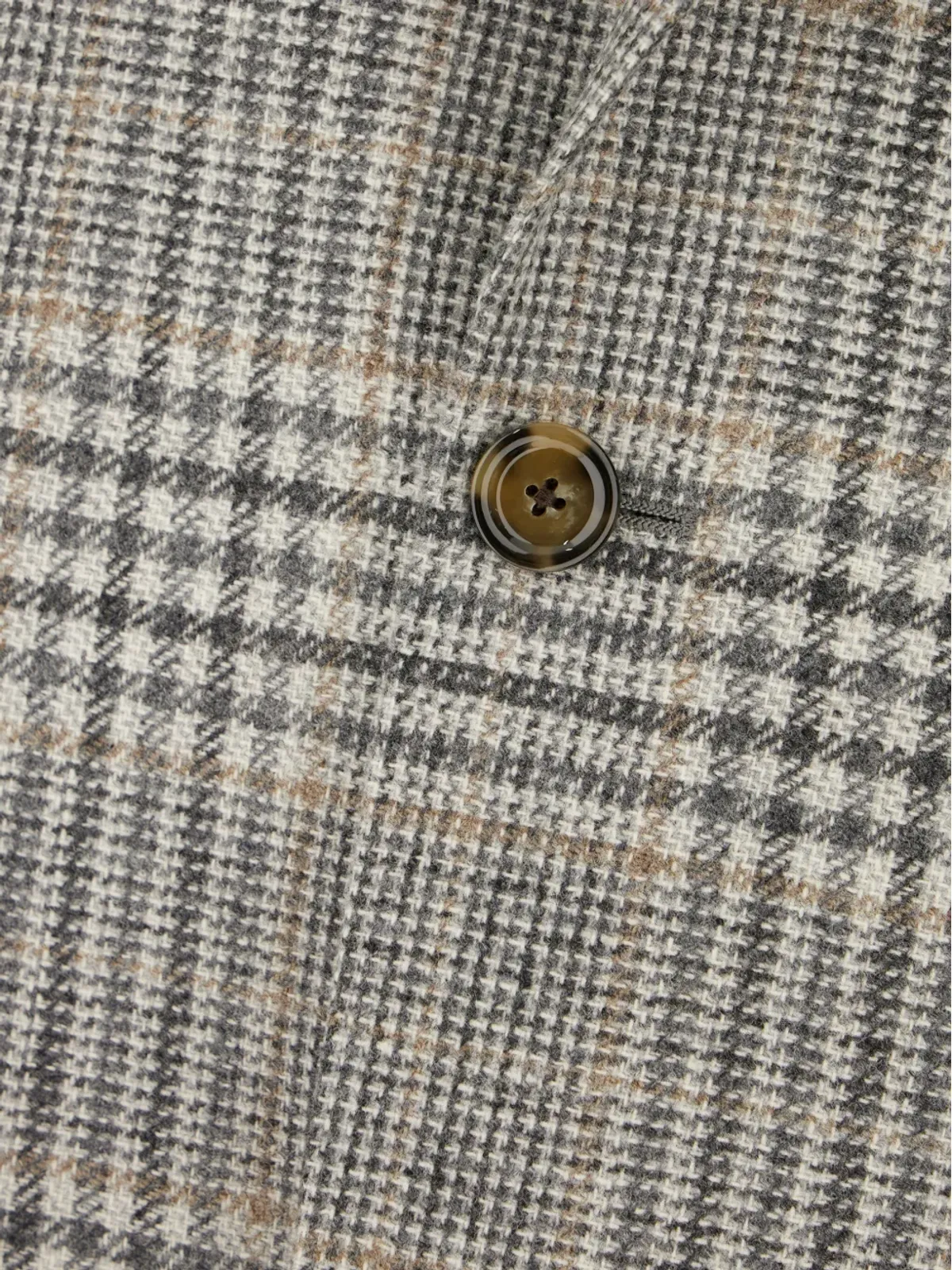 Lardini チェック柄シングルボタンブレザー - 画像3