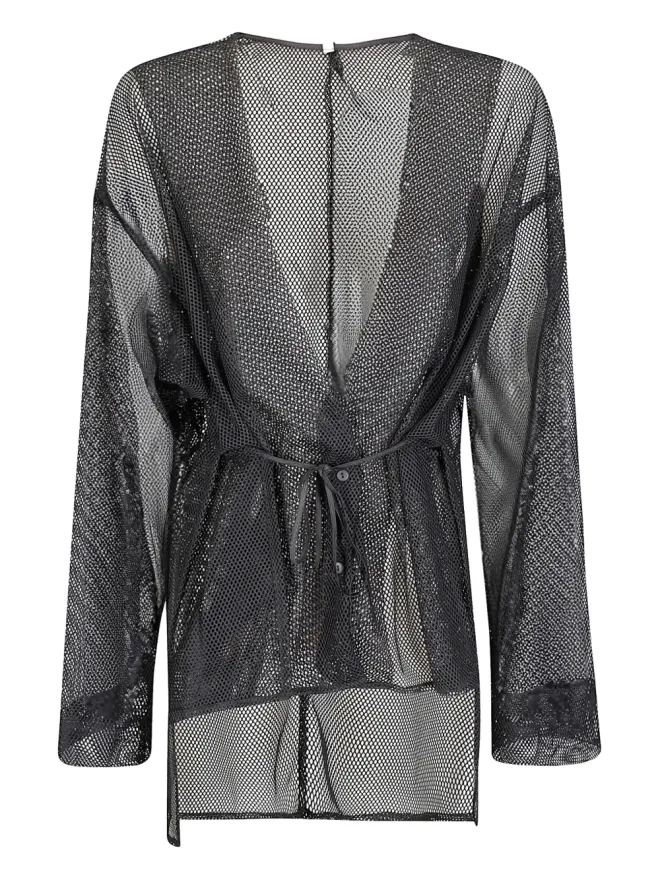 Maria Calderara Maria Calderara メッシュタイファスニングジャケットの商品画像