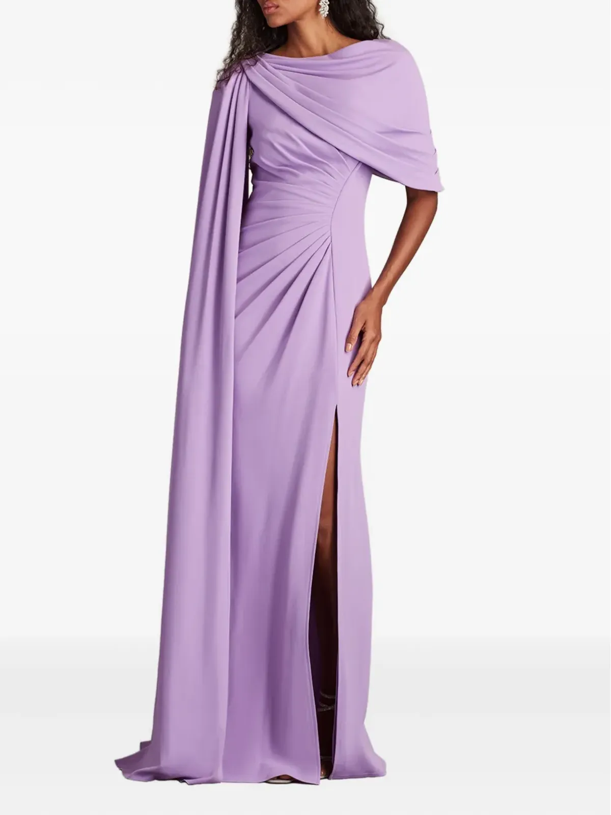 Tadashi Shoji ドレープケープドレス - 画像2