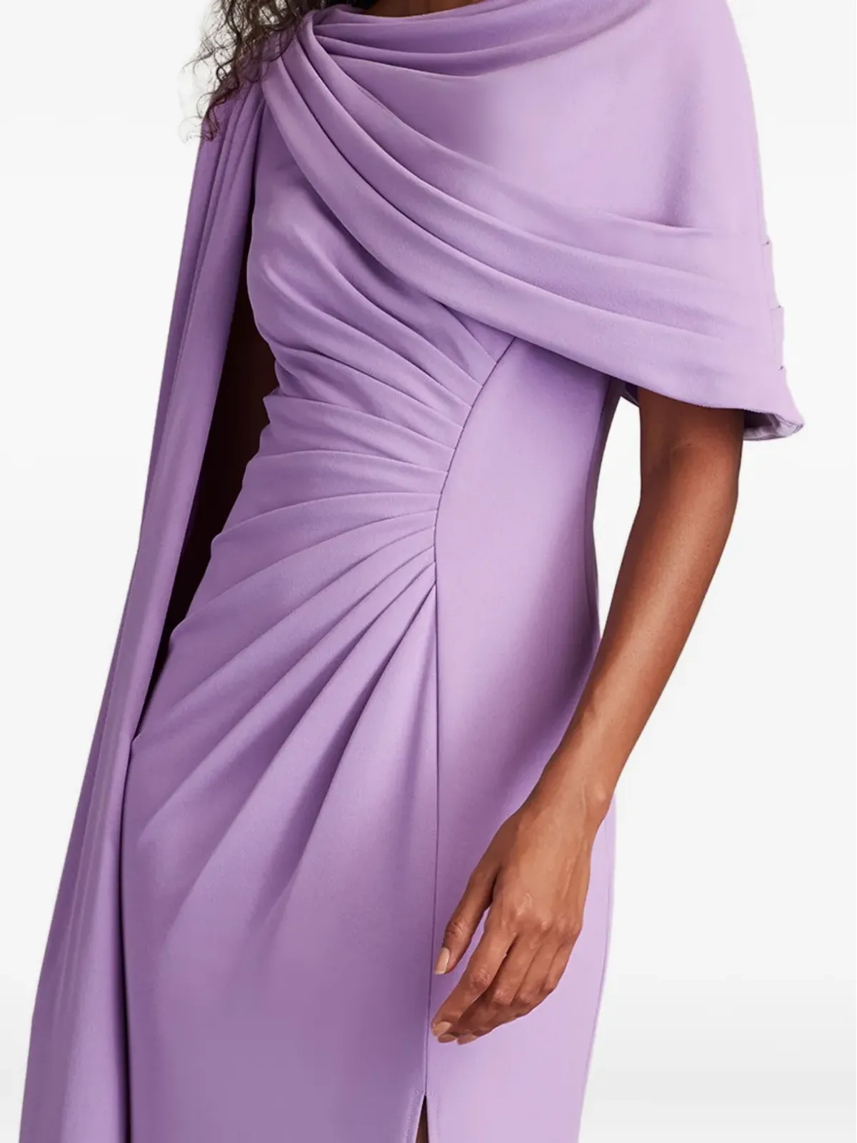 Tadashi Shoji ドレープケープドレス - 画像4