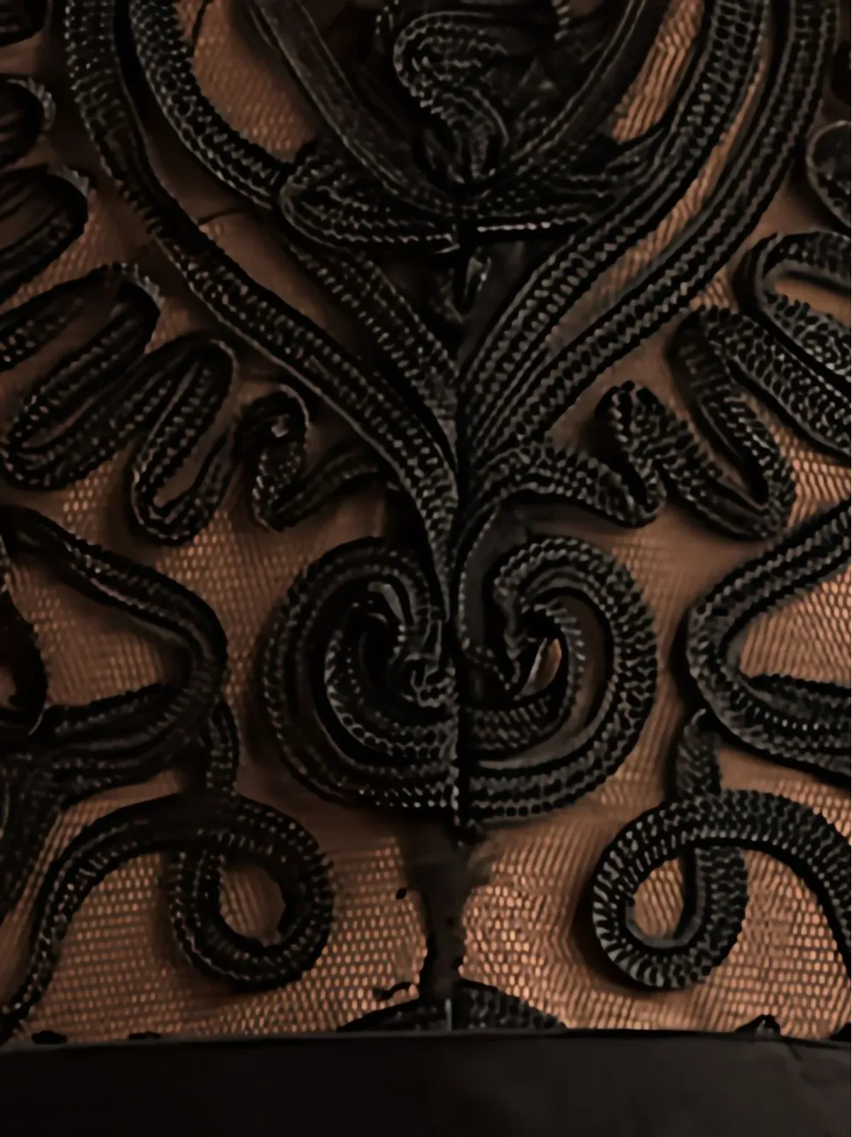 Tadashi Shoji Belline パフスリーブ刺繍ドレス - 画像5
