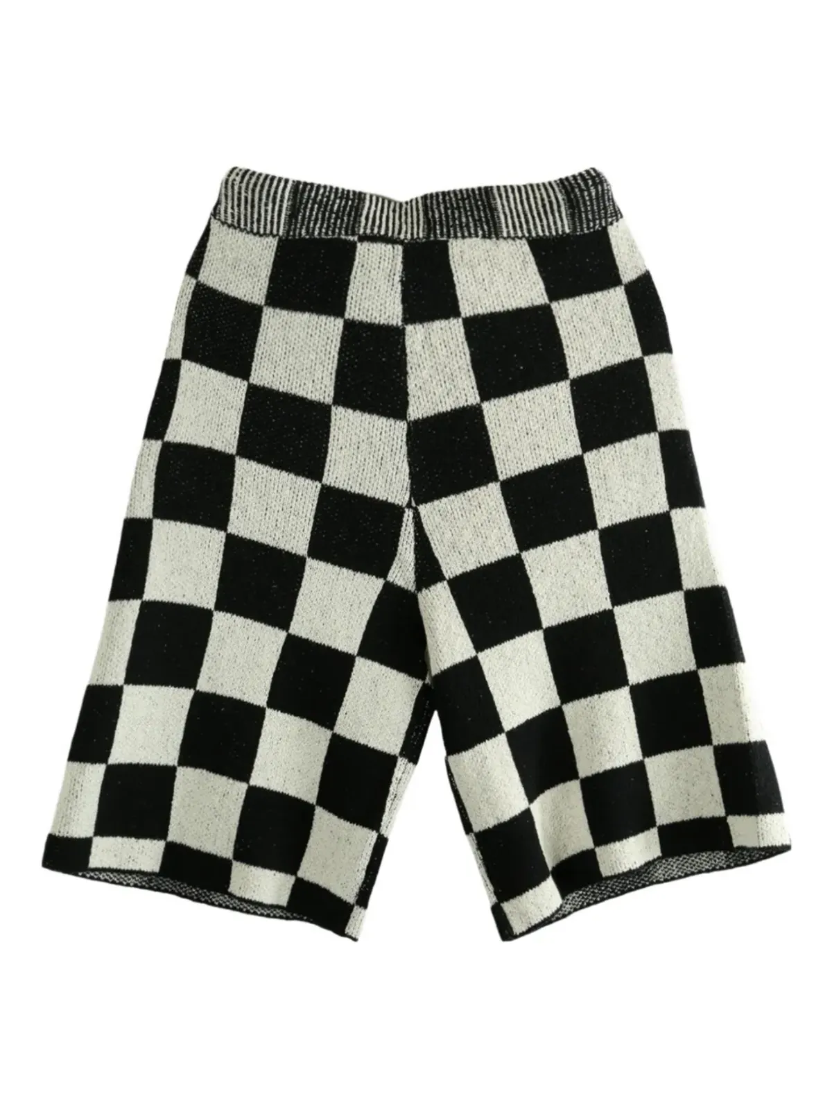 The Elder Statesman Nora Lite Creatures check-pattern embroidered shorts - 画像5