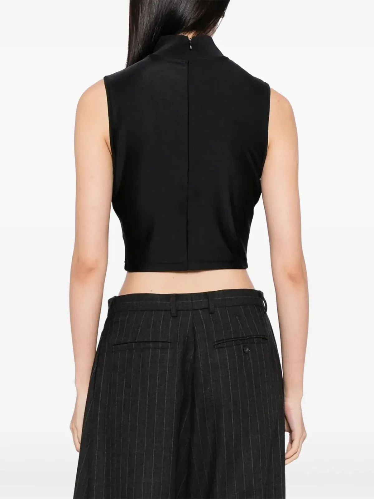 Fendi Pre-Owned 1990-2000s ロゴ タートルネック ベスト - 画像4