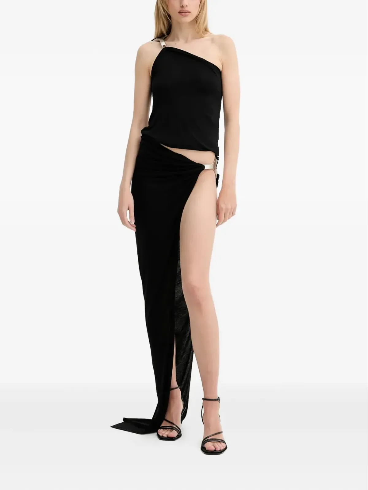 Rick Owens Lilies ドレープ サイドバックル スカート - 画像2