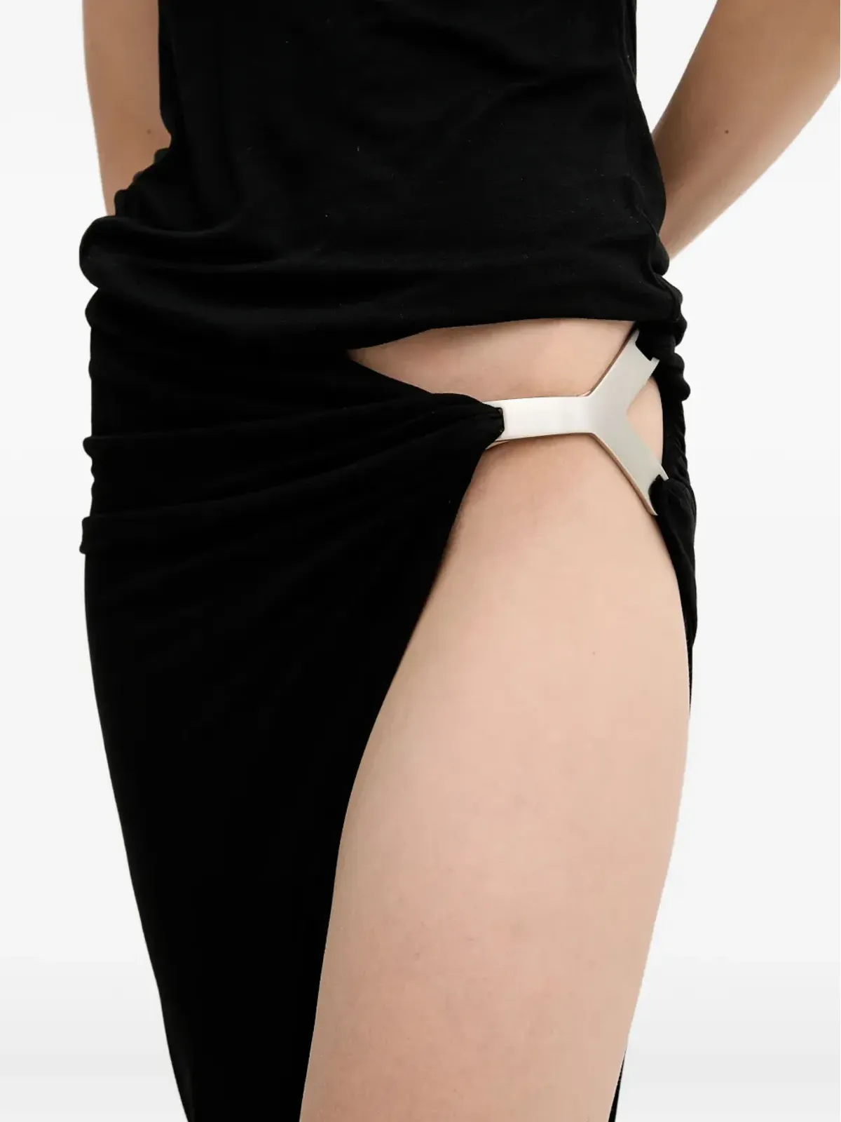 Rick Owens Lilies ドレープ サイドバックル スカート - 画像4