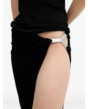 Rick Owens Lilies ドレープ サイドバックル スカート - サムネイル4