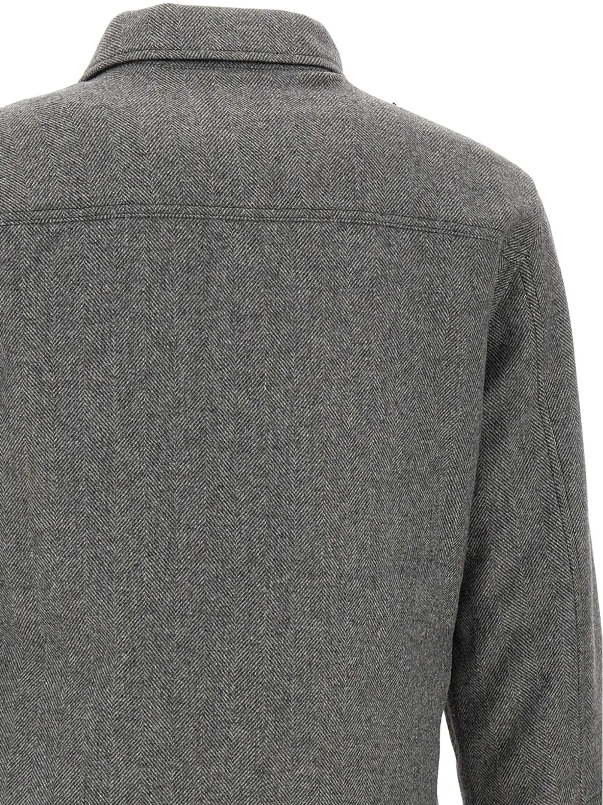 Woolrich ヘリンボーン胸ポケットジャケット - 画像5