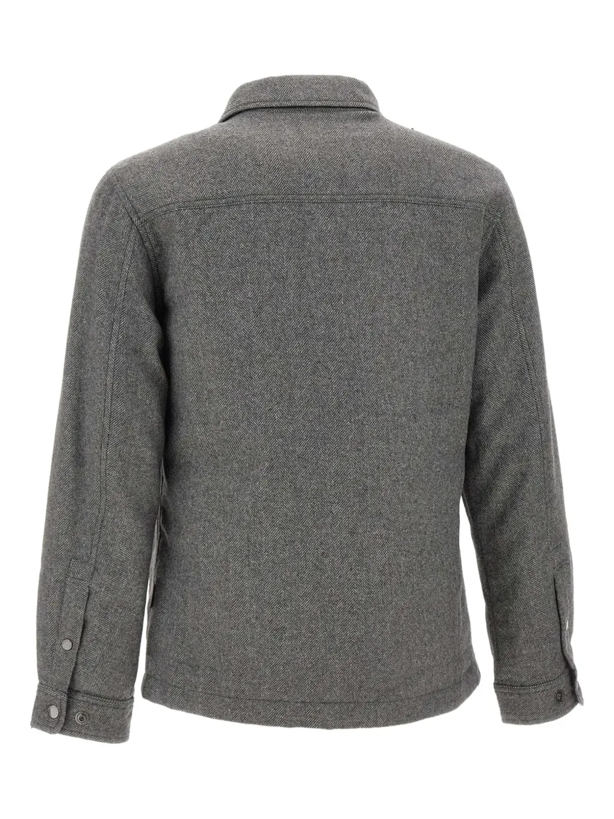 Woolrich ヘリンボーン胸ポケットジャケット - 画像2