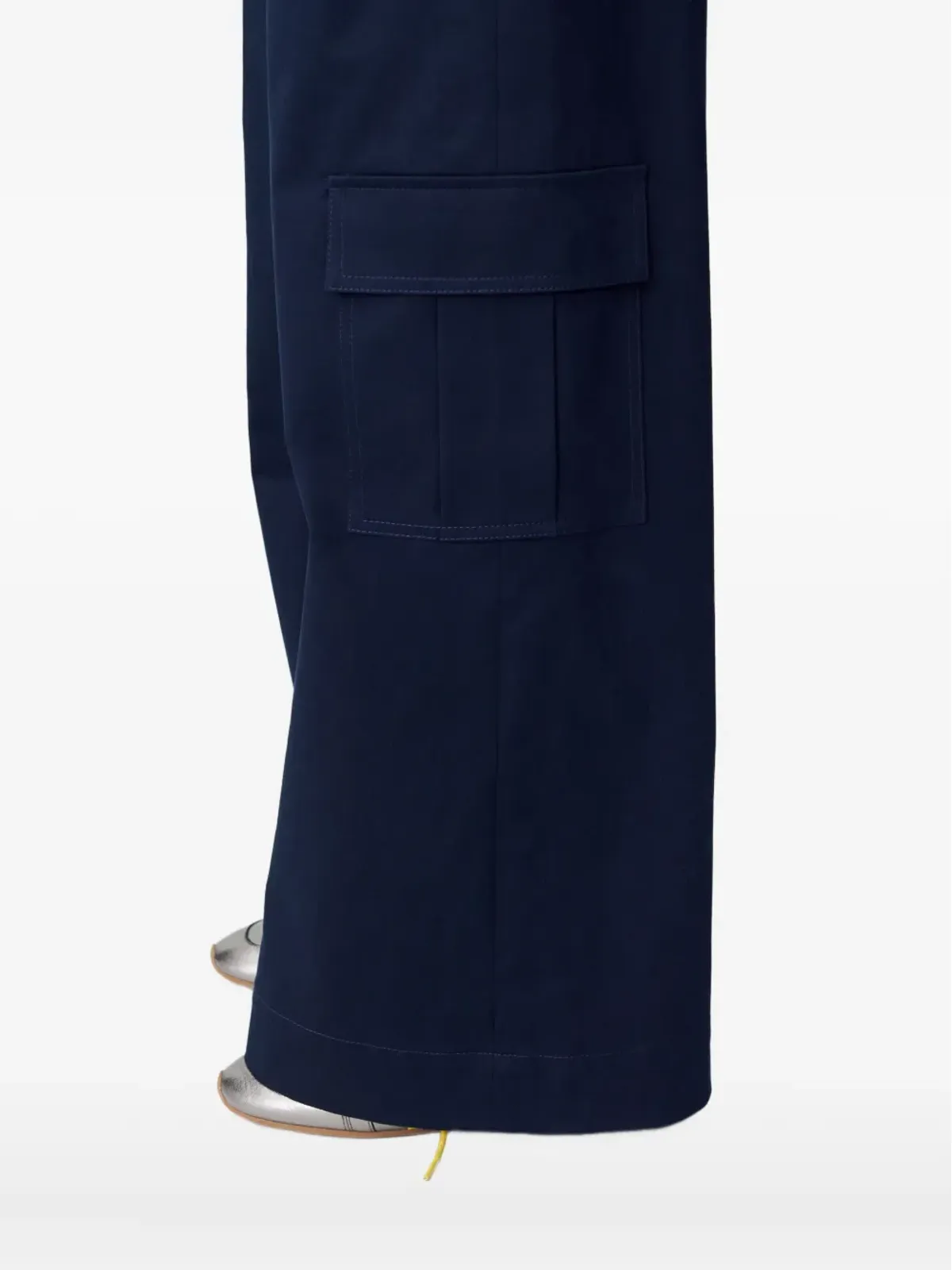Claudie Pierlot ベルト付きワイドレッグカーゴパンツ - 画像5