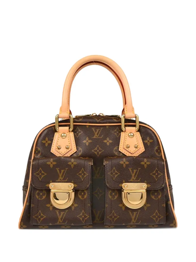 Louis Vuitton Pre-Owned Louis Vuitton ビンテージ モノグラム・マンハッタンPM ハンドバッグ ブラウンの商品画像